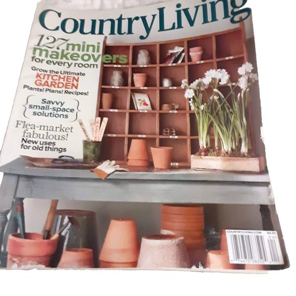 Country Living Magazine April 2012 Mini Makeovers Ultimate Kitchen Garden - Picture 1 of 1